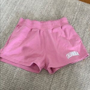 Hollister Pink Athletic Shorts Lightweight Elastic Waist